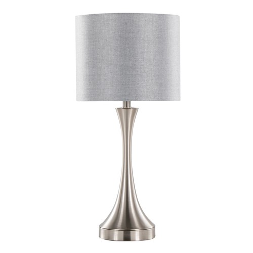 Lenuxe 25" Metal Table Lamp With Usb - Set Of 2